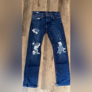 Holister Ripped Men’s Jeans Navy Blue